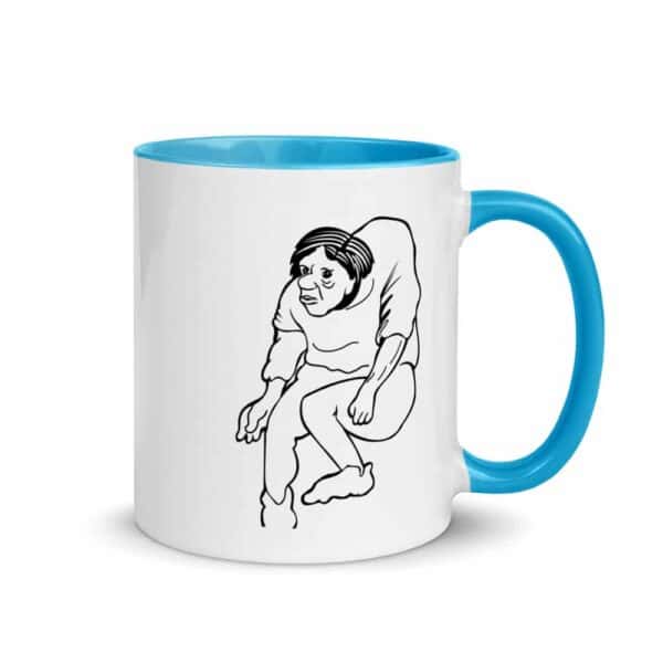 white ceramic mug with color inside blue 11oz right 619fa85eccab0