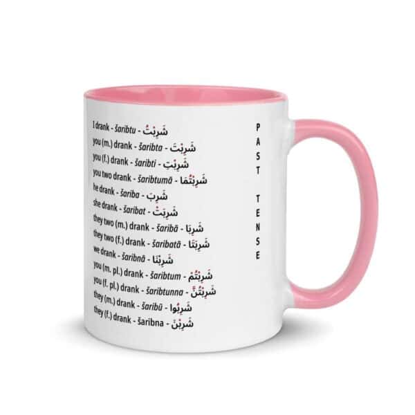 white ceramic mug with color inside pink 11oz right 61bb712d829f4