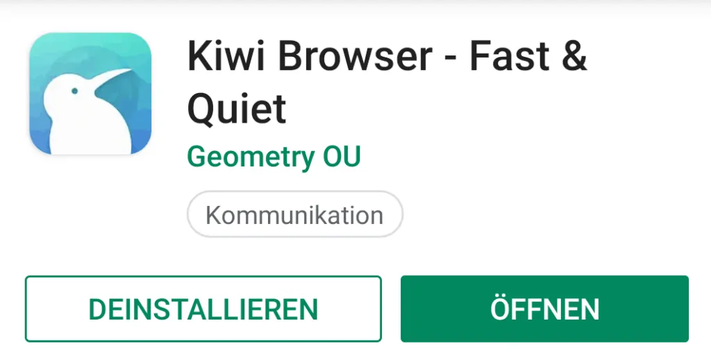 Kiwi Browser Google Play Store