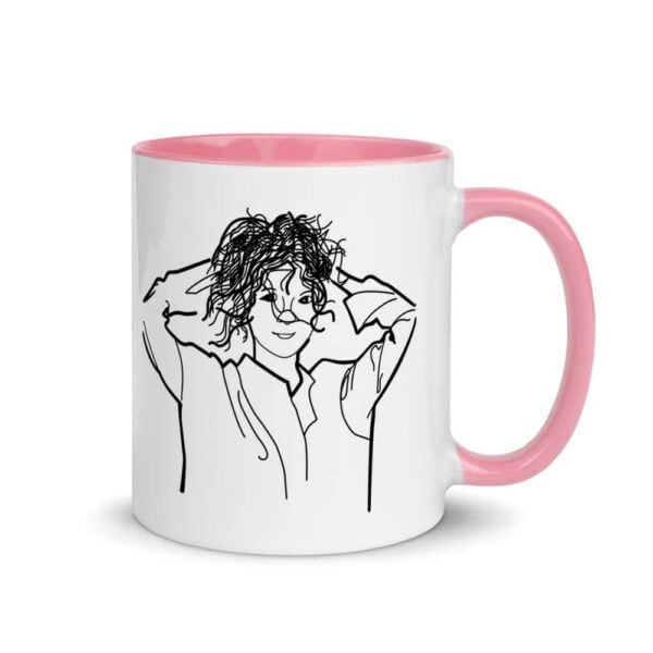 white ceramic mug with color inside pink 11oz right 619fa9136ee17